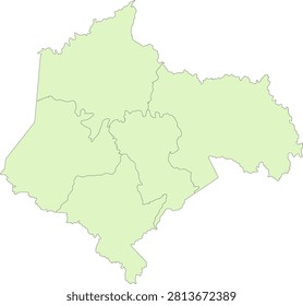 Kentucky State Morgan County vector Census Tract polygon based on Tiger 2020 Census Data
