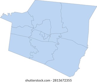 Kentucky State Shelby County vector Census Tract polygon based on Tiger 2020 Census Data