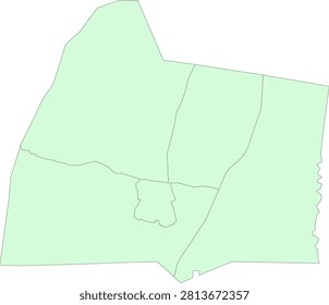 Kentucky State Simpson County vector Census Tract polygon based on Tiger 2020 Census Data