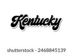 Kentucky typography design for tshirt hoodie baseball cap jacket and other uses vector