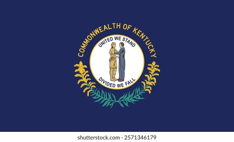 Kentucky US State Flag Vector Illustration