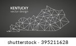 Kentucky USA outline vector map