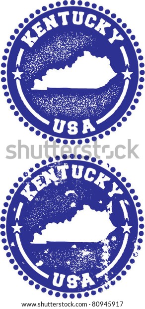 Kentucky Usa Stamps Stock Vector (Royalty Free) 80945917 | Shutterstock