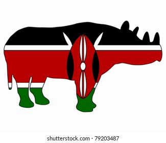 Kenya black rhino