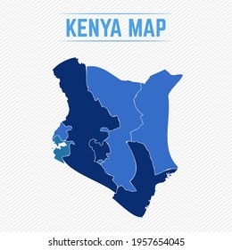Kenya Detailed Map With Regions