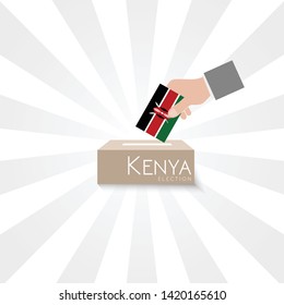 Kenya Elections Vote Box Vector 