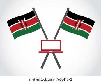 Kenya Emblem Laptop