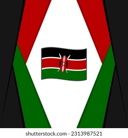 Kenya Flag Abstract Background Design Template. Kenya Independence Day Banner Social Media Post. Kenya Background