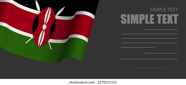 kenya flag banner rectangle background,kenya dark mode black tone wallpaper,website banner kenya black and white tone with grey text.