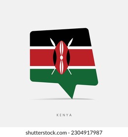 Kenya flag bubble chat icon