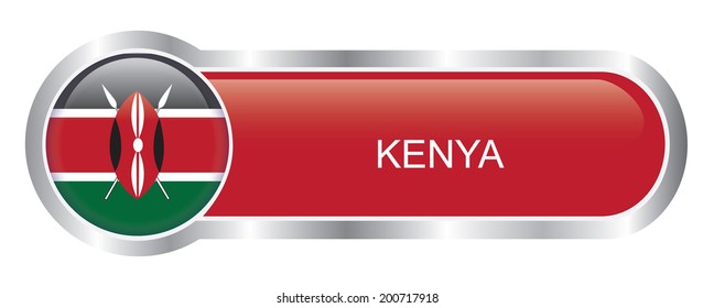 Kenya Flag glossy banner