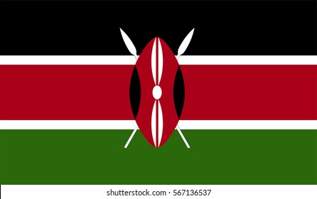 Kenya flag illustration