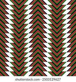kenya flag pattern design. chevron background. vector illustration
