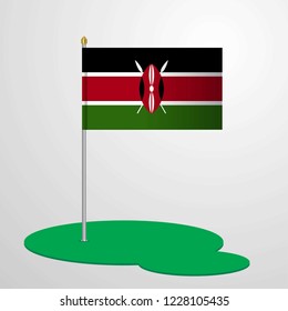 Kenya Flag Pole