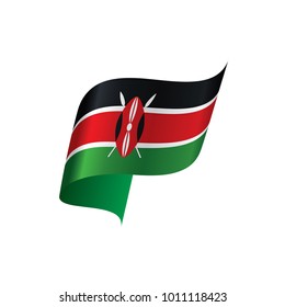 Kenya flag, vector illustration