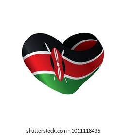 Kenya flag, vector illustration
