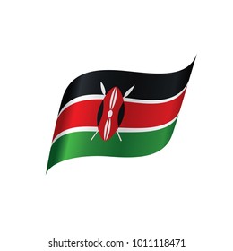 Kenya flag, vector illustration