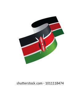 Kenya flag, vector illustration