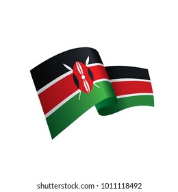 Kenya flag, vector illustration