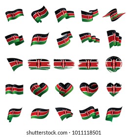 Kenya flag, vector illustration