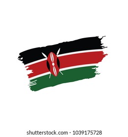 Kenya flag, vector illustration