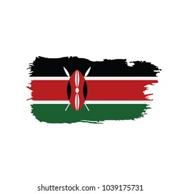 Kenya flag, vector illustration