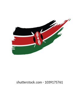 Kenya flag, vector illustration