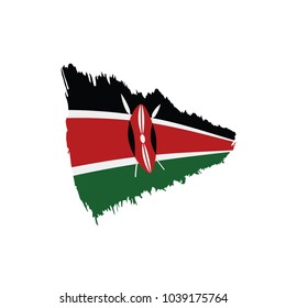 Kenya flag, vector illustration