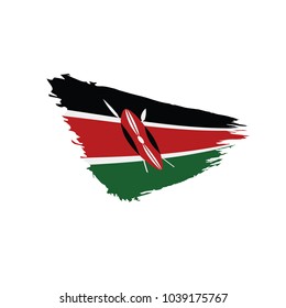 Kenya flag, vector illustration