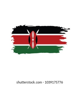 Kenya flag, vector illustration
