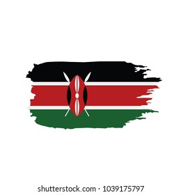 Kenya flag, vector illustration