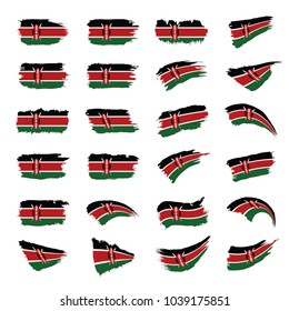 Kenya flag, vector illustration