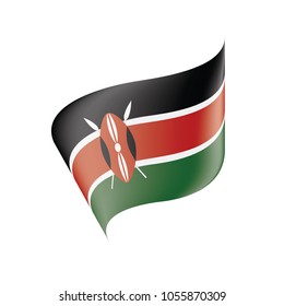 Kenya flag, vector illustration