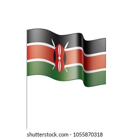 Kenya flag, vector illustration