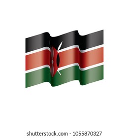 Kenya flag, vector illustration