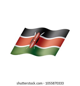 Kenya flag, vector illustration