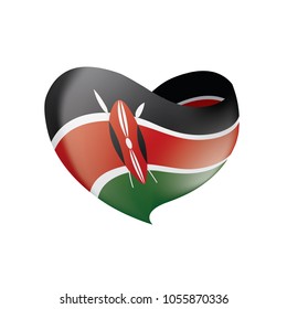 Kenya flag, vector illustration