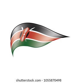 Kenya flag, vector illustration