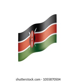 Kenya flag, vector illustration