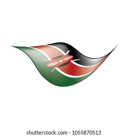 Kenya flag, vector illustration