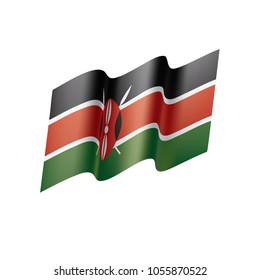 Kenya flag, vector illustration