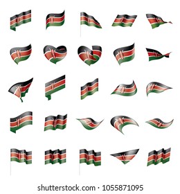 Kenya flag, vector illustration