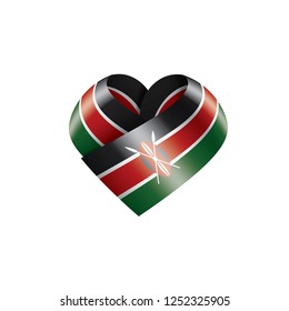 Kenya flag, vector illustration on a white background