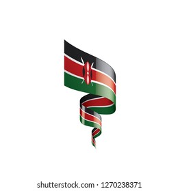 Kenya flag, vector illustration on a white background