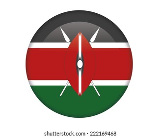 Kenya glossy round button