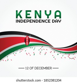 Kenya Independence Day Vector Illustration. Suitable for greeting card poster and banner.