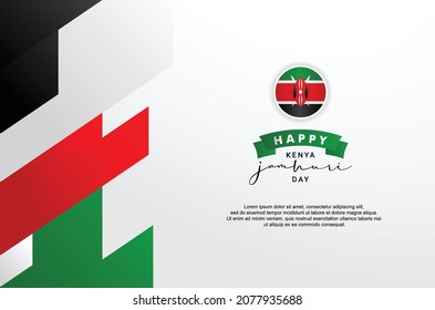 Kenya Jamhuri Day Design Background For Greeting Moment. Independence Day