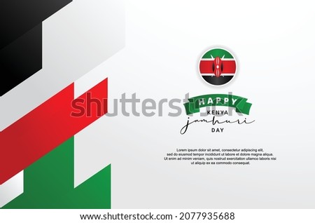Kenya Jamhuri Day Design Background For Greeting Moment. Independence Day
