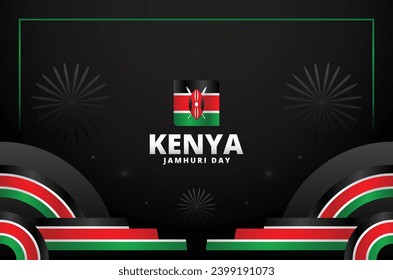 Kenya Jamhuri Day Vector Design Illustration
