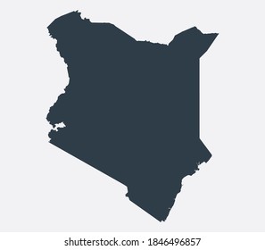 Kenya Map, Country Flat Map 